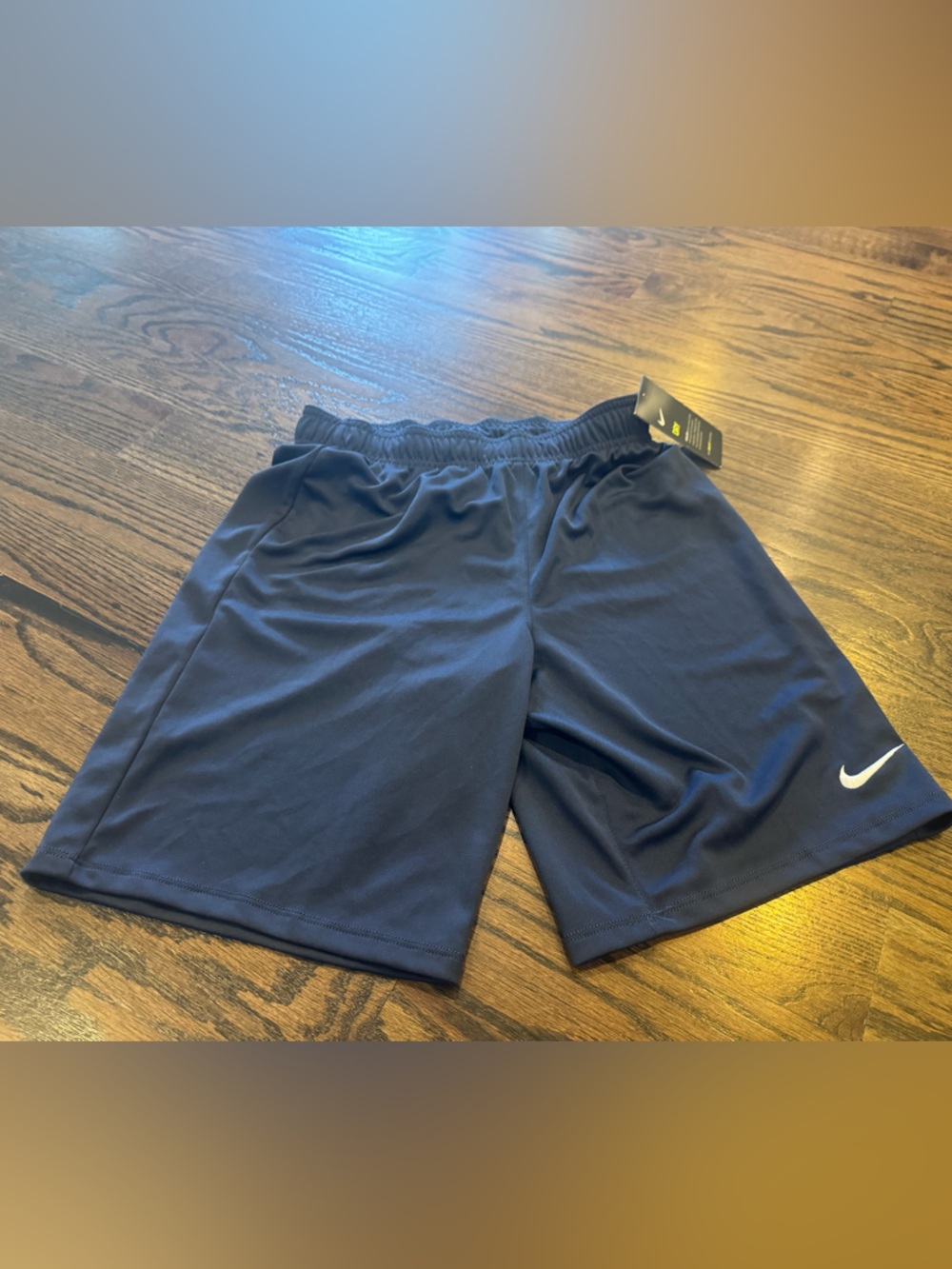 Nike Navy Blue Kids Athletic Shorts